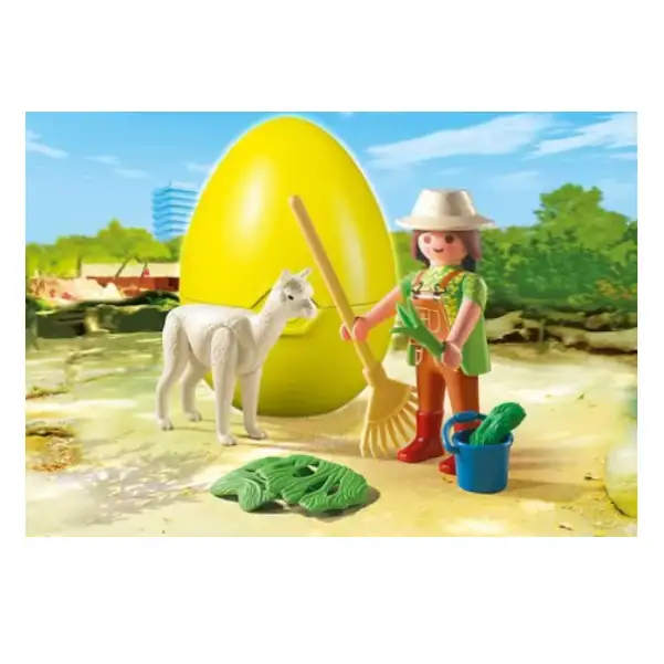 PLAYMOBIL ΑΥΓΟ ΦΥΛΑΚΑΣ ΖΩΟΛΟΓ. ΚΗΠΟΥ ΜΕ ΑΛΠΑΚΑ (4944) - Image 3